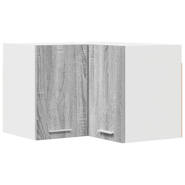 vidaXL Hängeschrank Grau Sonoma und Weiß 57 x 57 x 40 cm Holzwerkstoff