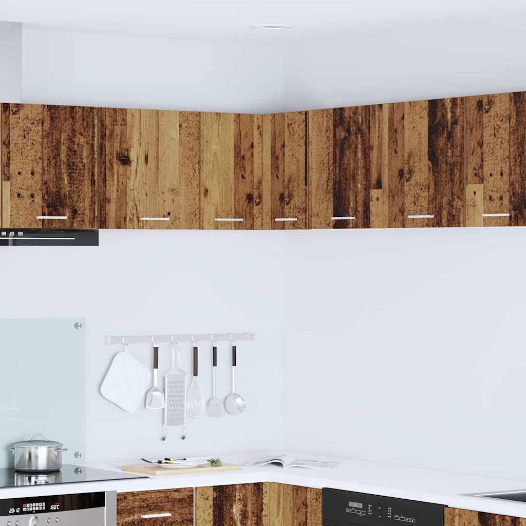 vidaXL Hängeschrank Altes Holz und Weiß 57 x 57 x 40 cm Holzwerkstoff