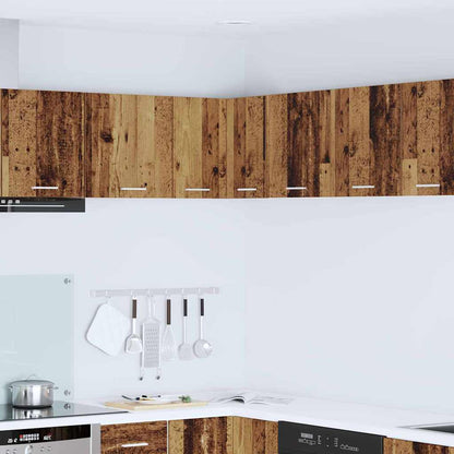 vidaXL Hängeschrank Altes Holz und Weiß 57 x 57 x 40 cm Holzwerkstoff