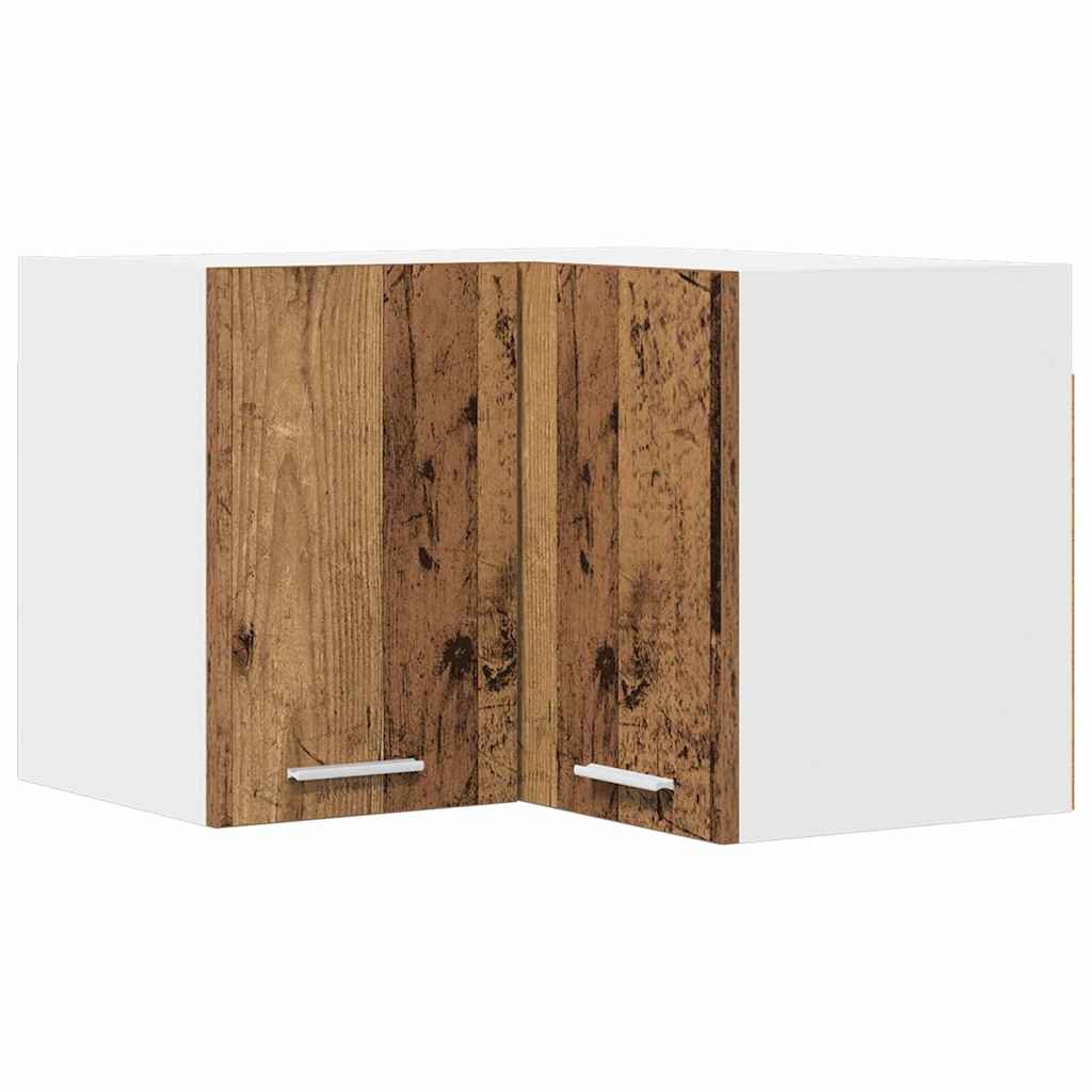 vidaXL Hängeschrank Altes Holz und Weiß 57 x 57 x 40 cm Holzwerkstoff