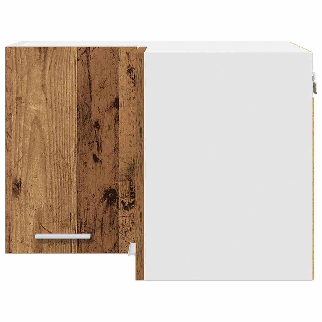 vidaXL Hängeschrank Altes Holz und Weiß 57 x 57 x 40 cm Holzwerkstoff