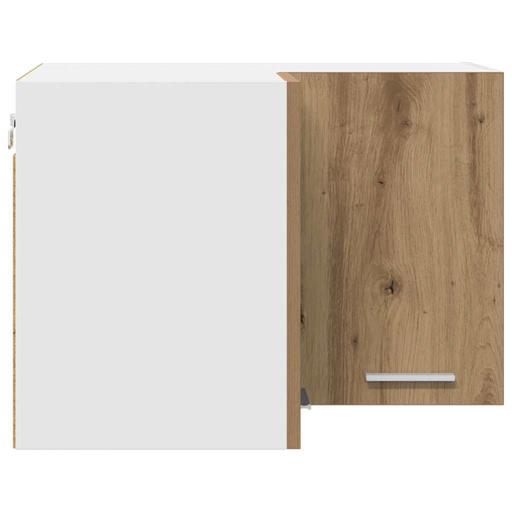 vidaXL Hängeschrank Artisan-Eiche und Weiß 57 x 57 x 40 cm