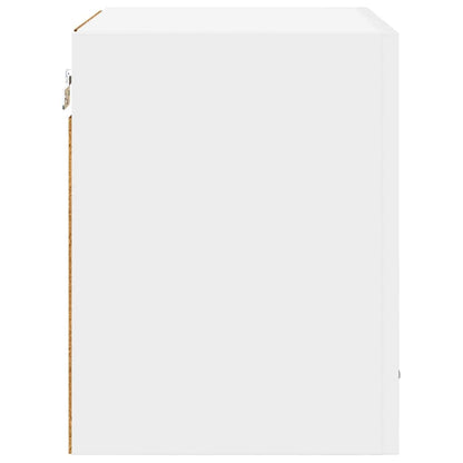 vidaXL Hängeschrank mit Tür 2 pcs Weiß 40 x 31 x 40 cm Holzwerkstoff