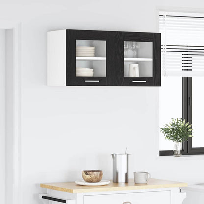 vidaXL Hängeschrank Schwarz Eichen-Optik 40 x 31 x 40 cm Holzwerkstoff