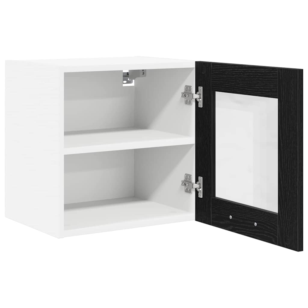 vidaXL Hängeschrank Schwarz Eichen-Optik 40 x 31 x 40 cm Holzwerkstoff
