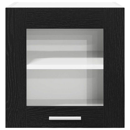 vidaXL Hängeschrank Schwarz Eichen-Optik 40 x 31 x 40 cm Holzwerkstoff