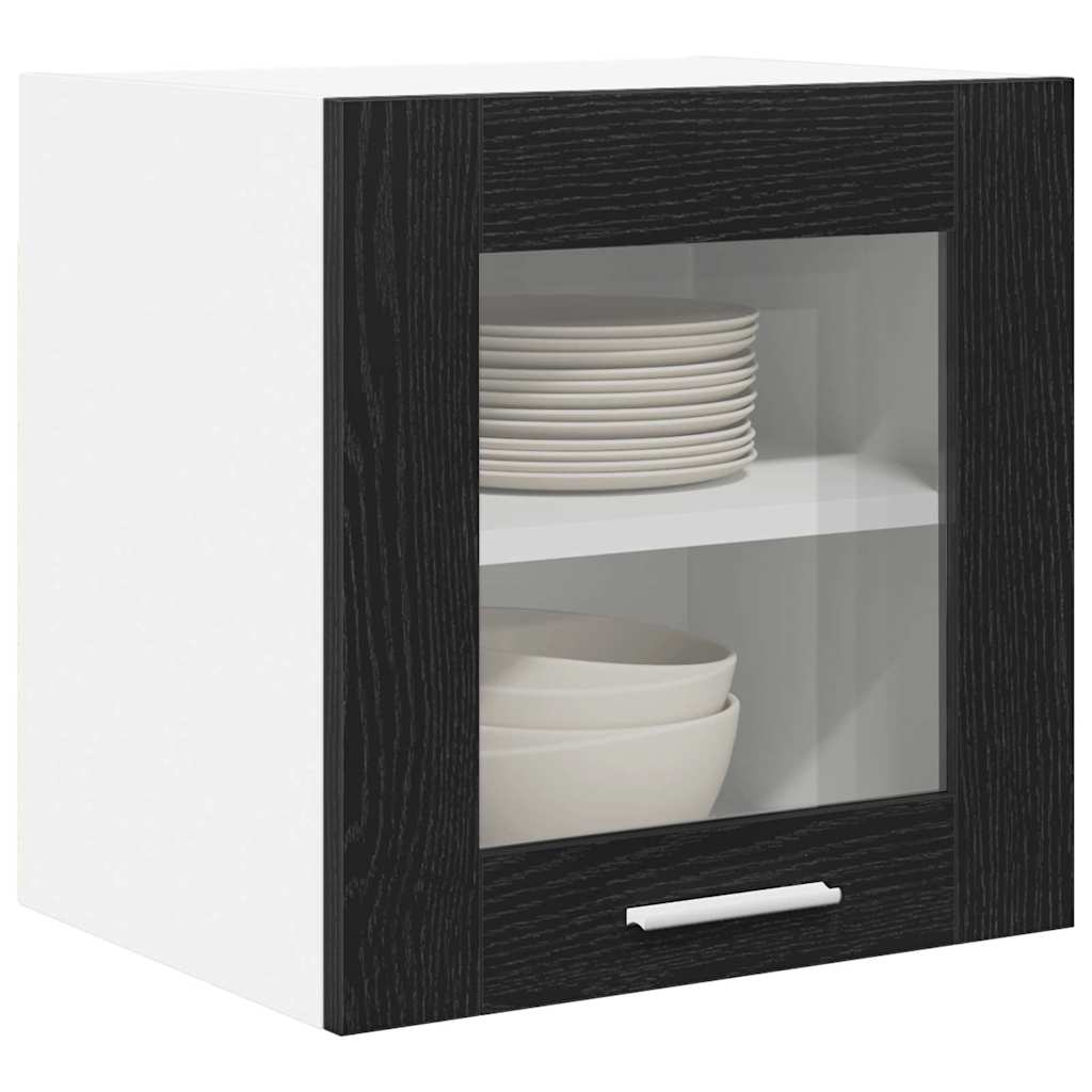 vidaXL Hängeschrank Schwarz Eichen-Optik 40 x 31 x 40 cm Holzwerkstoff