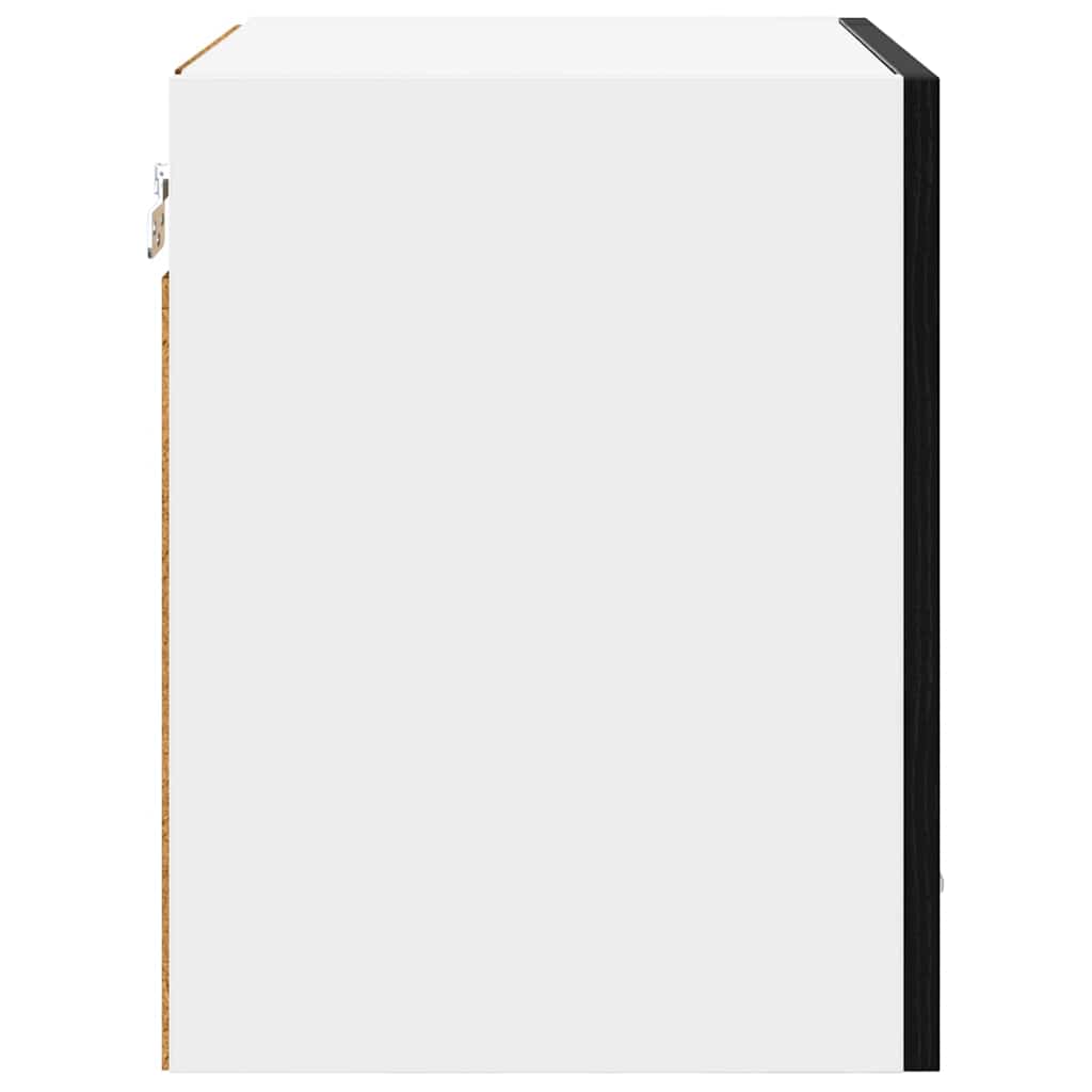 vidaXL Hängeschrank mit Tür 2 pcs Schwarz Eichen-Optik 40 x 31 x 40 cm