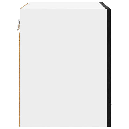 vidaXL Hängeschrank mit Tür 2 pcs Schwarz Eichen-Optik 40 x 31 x 40 cm
