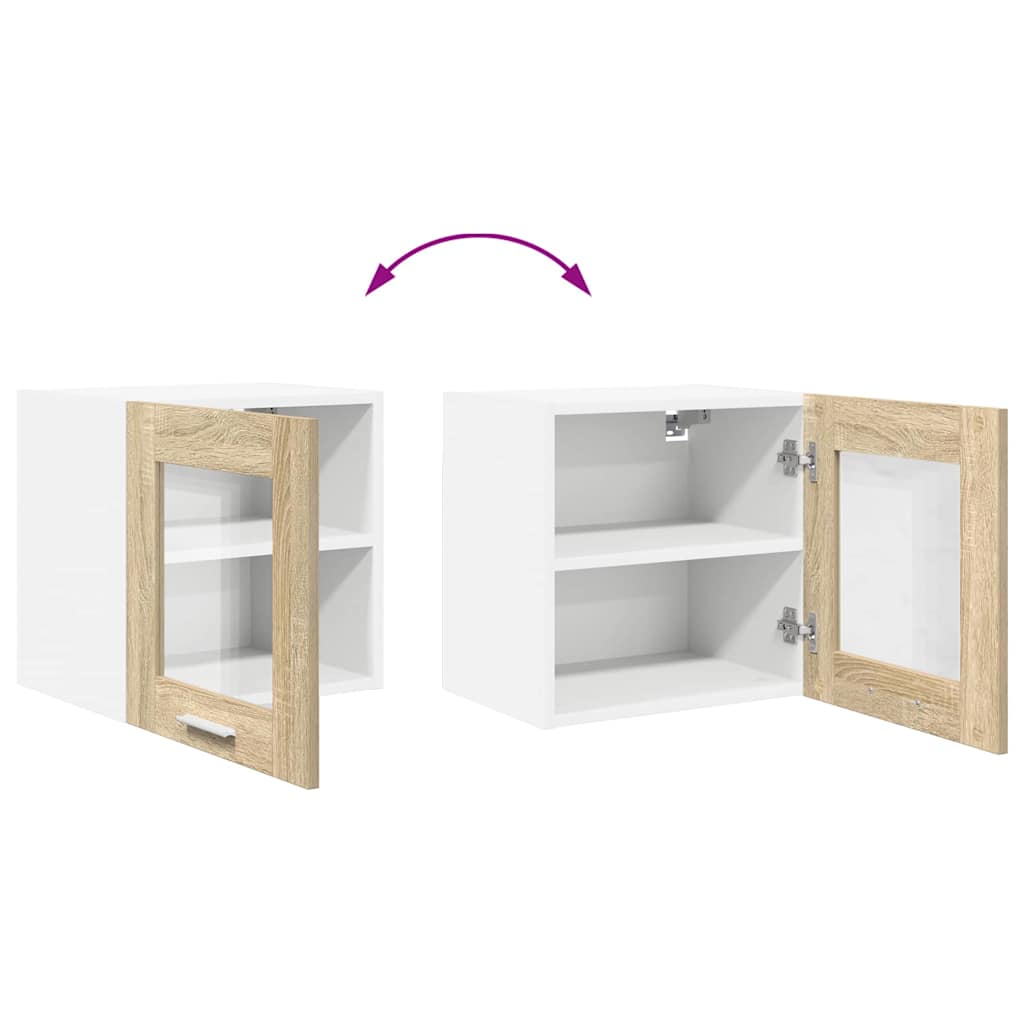 vidaXL Hängeschrank 2 pcs Sonoma-Eiche 40 x 31 x 40 cm Holzwerkstoff