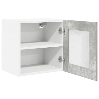 vidaXL Hängeschrank mit Speicher Riga 2 pcs Beton Grau 40 x 31 x 40 cm