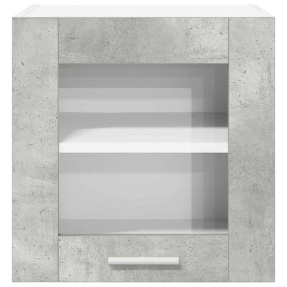 vidaXL Hängeschrank mit Speicher Riga 2 pcs Beton Grau 40 x 31 x 40 cm