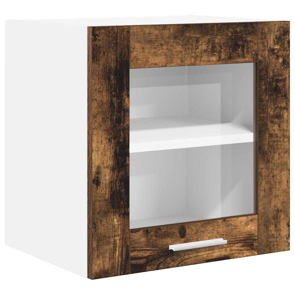 Hängeschrank mit Tür 2 pcs Geräucherte Eiche 40 x 31 x 40 cm