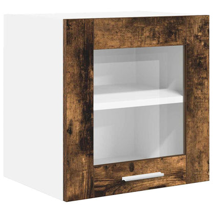 Hängeschrank mit Tür 2 pcs Geräucherte Eiche 40 x 31 x 40 cm