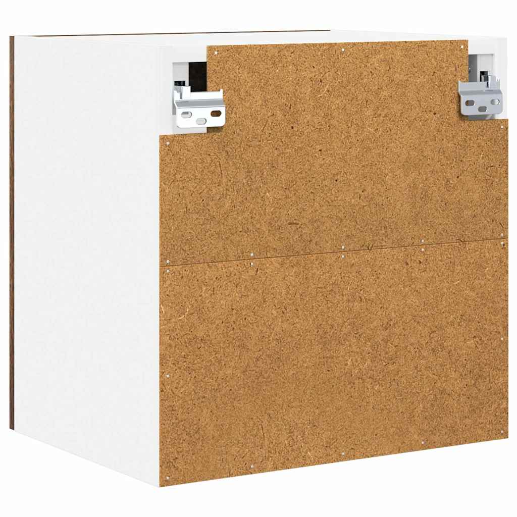 Hängeschrank mit Tür 2 pcs Geräucherte Eiche 40 x 31 x 40 cm