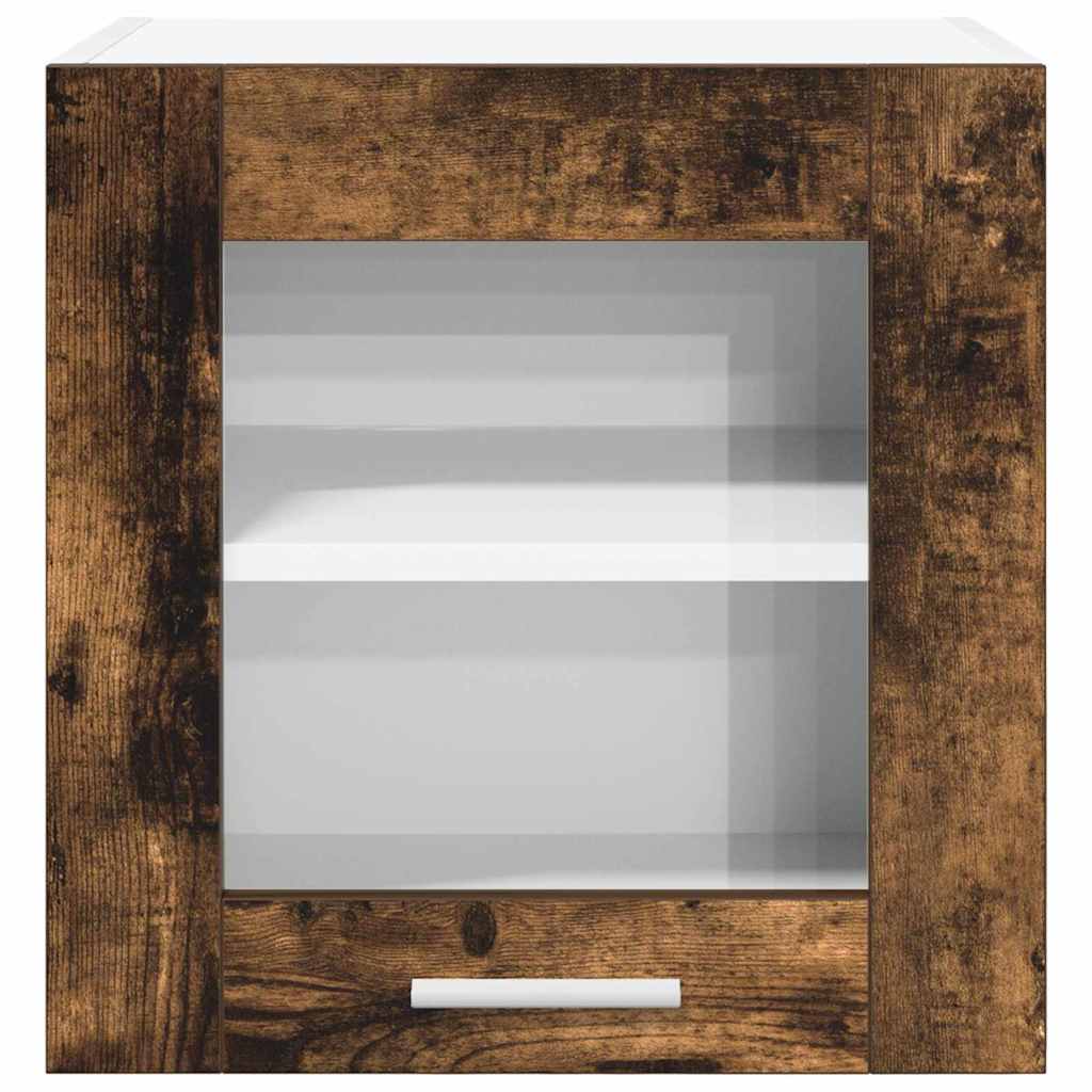 Hängeschrank mit Tür 2 pcs Geräucherte Eiche 40 x 31 x 40 cm