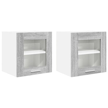 vidaXL Hängeschrank 2 pcs Graues Sonoma 40 x 31 x 40 cm Holzwerkstoff