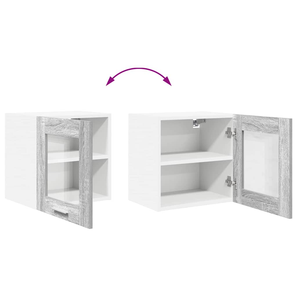 vidaXL Hängeschrank 2 pcs Graues Sonoma 40 x 31 x 40 cm Holzwerkstoff