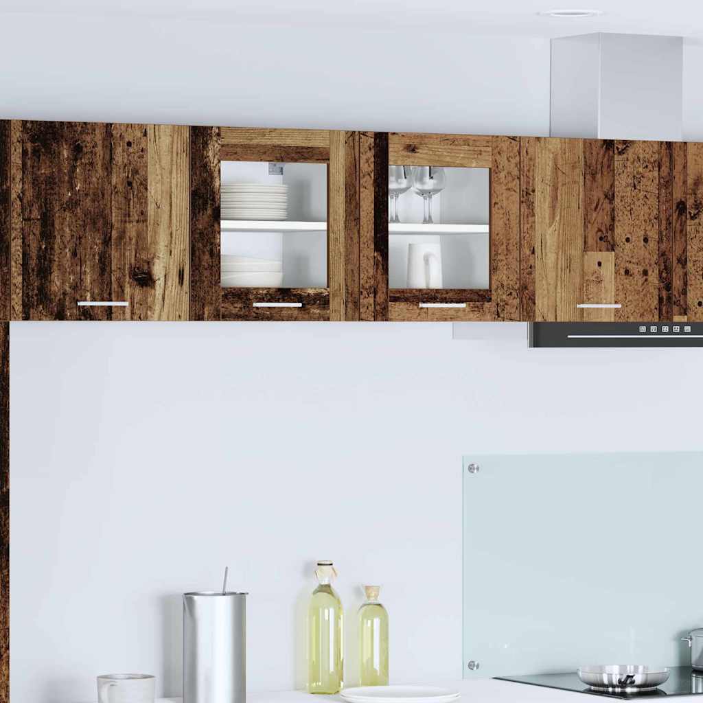 Hängeschrank mit Speicher Altholz 40 x 31 x 40 cm Holzwerkstoff