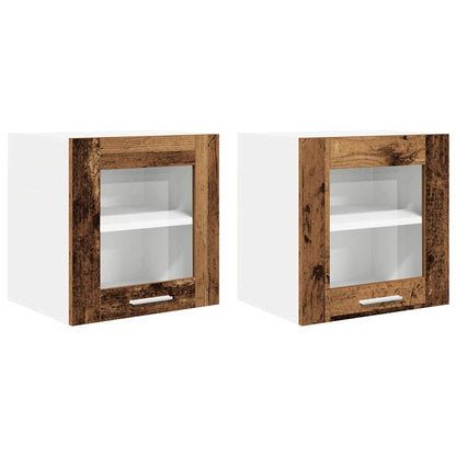 Hängeschrank 2 pcs Altholz 40 x 31 x 40 cm Holzwerkstoff