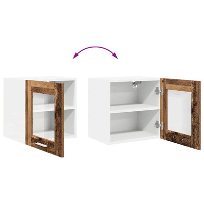 vidaXL Hängeschrank 2 pcs Altholz 40 x 31 x 40 cm Holzwerkstoff