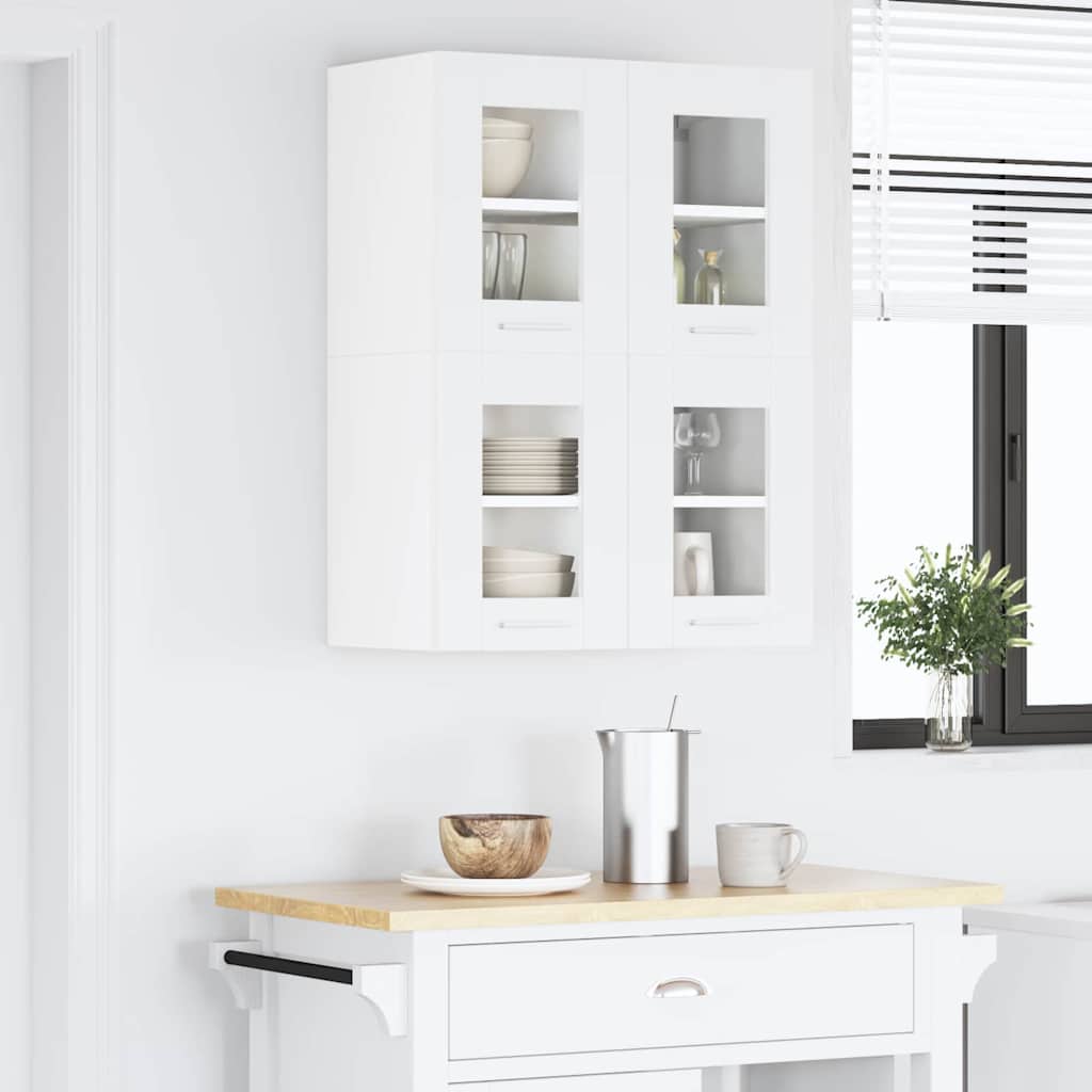 vidaXL Hängeschrank mit Speicher Weiß 60 x 31 x 40 cm Holzwerkstoff
