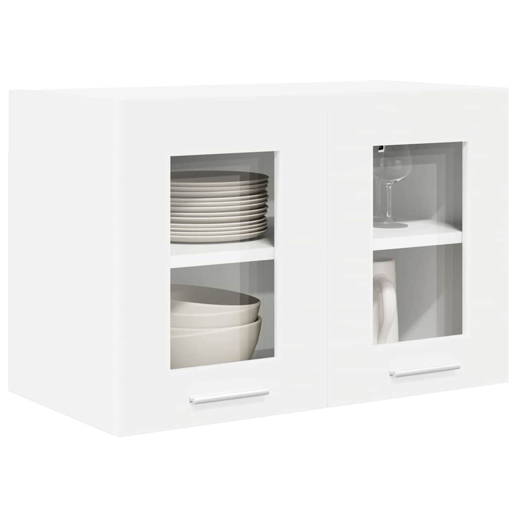 vidaXL Hängeschrank mit Tür 2 pcs Weiß 60 x 31 x 40 cm Holzwerkstoff