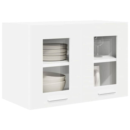 vidaXL Hängeschrank mit Tür 2 pcs Weiß 60 x 31 x 40 cm Holzwerkstoff
