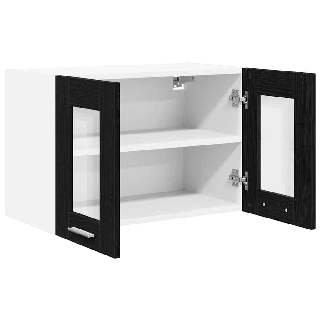 vidaXL Hängeschrank Schwarz Eichen-Optik 60 x 31 x 40 cm Holzwerkstoff