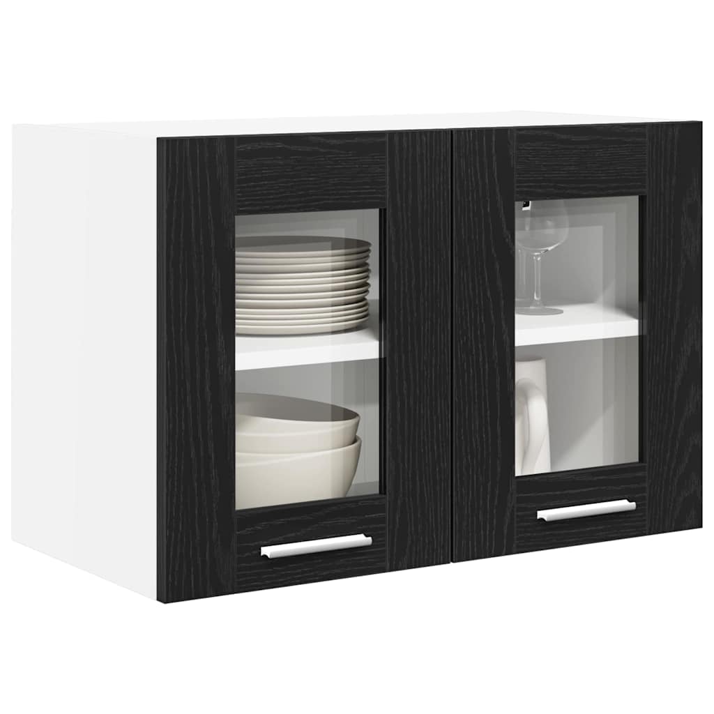 vidaXL Hängeschrank Schwarz Eichen-Optik 60 x 31 x 40 cm Holzwerkstoff
