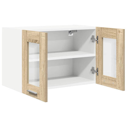 vidaXL Hängeschrank mit Tür Sonoma-Eiche 60 x 31 x 40 cm Holzwerkstoff