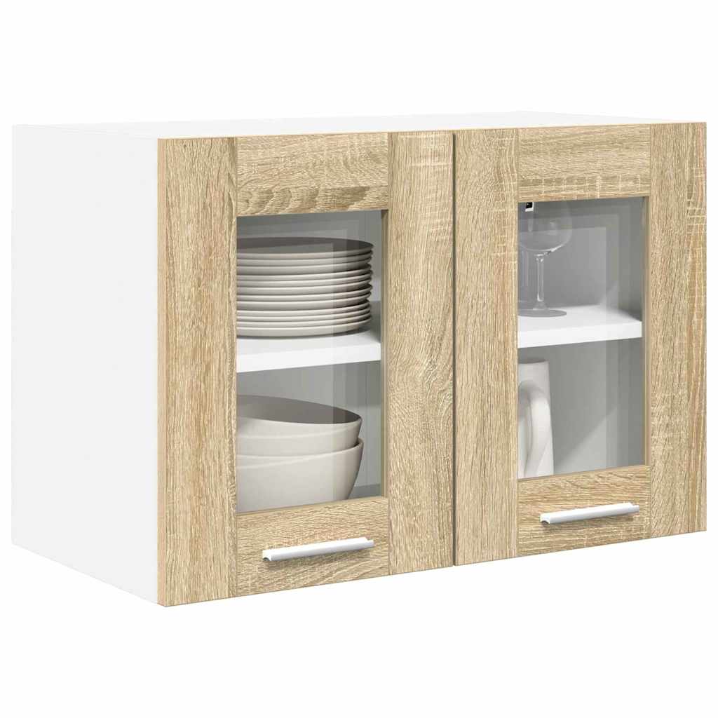 vidaXL Hängeschrank mit Tür Sonoma-Eiche 60 x 31 x 40 cm Holzwerkstoff