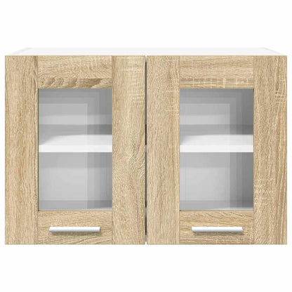 vidaXL Hängeschrank 2 pcs Sonoma-Eiche 60 x 31 x 40 cm Holzwerkstoff