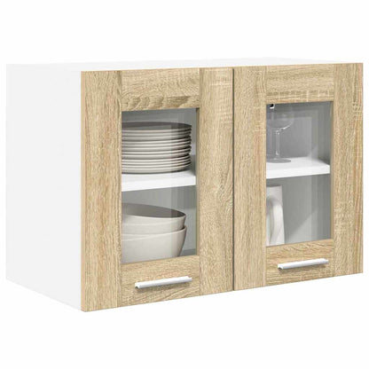 vidaXL Hängeschrank 2 pcs Sonoma-Eiche 60 x 31 x 40 cm Holzwerkstoff