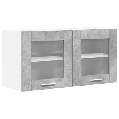 vidaXL Hängeschrank Betongrau und Weiß 80 x 31 x 40 cm Holzwerkstoff