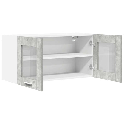 vidaXL Hängeschrank Betongrau und Weiß 80 x 31 x 40 cm Holzwerkstoff
