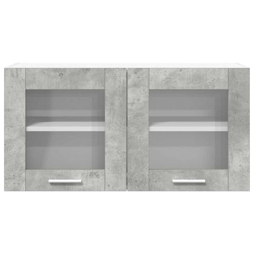 vidaXL Hängeschrank Betongrau und Weiß 80 x 31 x 40 cm Holzwerkstoff