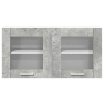 vidaXL Hängeschrank Betongrau und Weiß 80 x 31 x 40 cm Holzwerkstoff