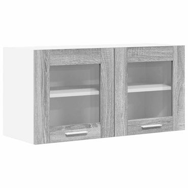 vidaXL Hängeschrank Grau Sonoma und Weiß 80 x 31 x 40 cm Holzwerkstoff