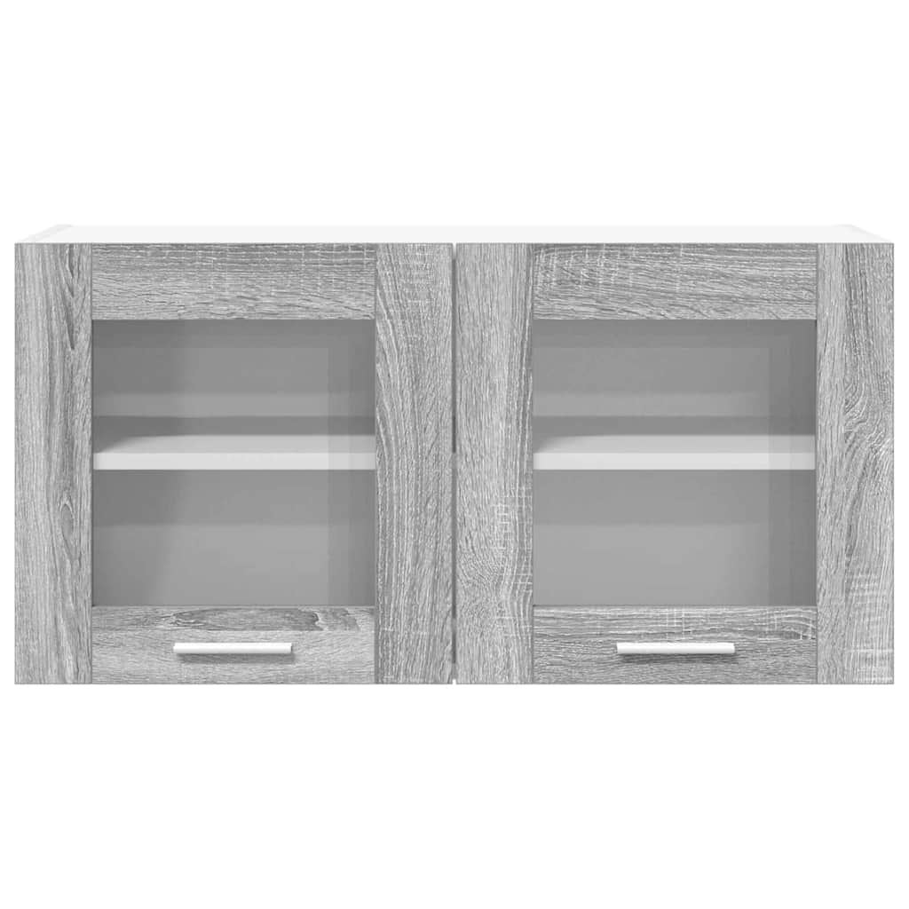 vidaXL Hängeschrank Grau Sonoma und Weiß 80 x 31 x 40 cm Holzwerkstoff