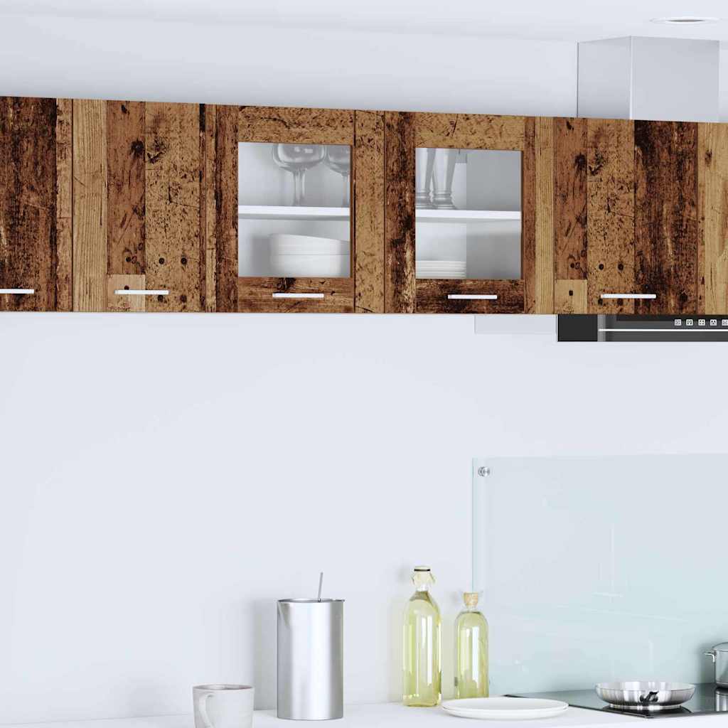 vidaXL Hängeschrank Altes Holz und Weiß 80 x 31 x 40 cm Holzwerkstoff