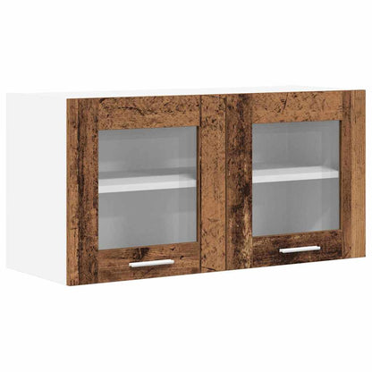vidaXL Hängeschrank Altes Holz und Weiß 80 x 31 x 40 cm Holzwerkstoff