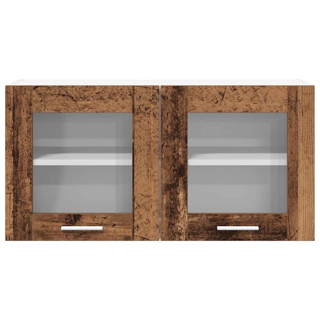 vidaXL Hängeschrank Altes Holz und Weiß 80 x 31 x 40 cm Holzwerkstoff