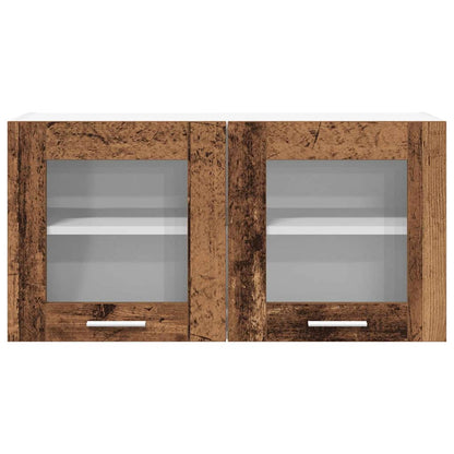 vidaXL Hängeschrank Altes Holz und Weiß 80 x 31 x 40 cm Holzwerkstoff