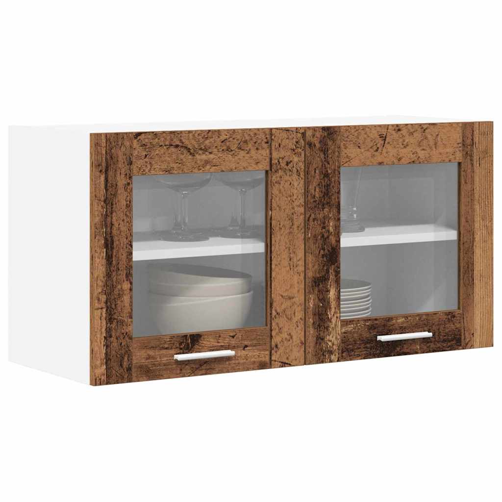 vidaXL Hängeschrank Altes Holz und Weiß 80 x 31 x 40 cm Holzwerkstoff