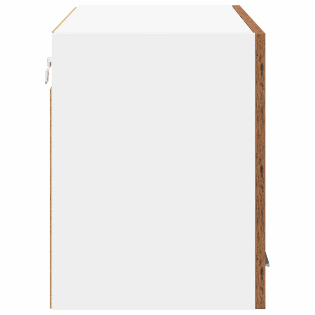 vidaXL Hängeschrank Altes Holz und Weiß 80 x 31 x 40 cm Holzwerkstoff