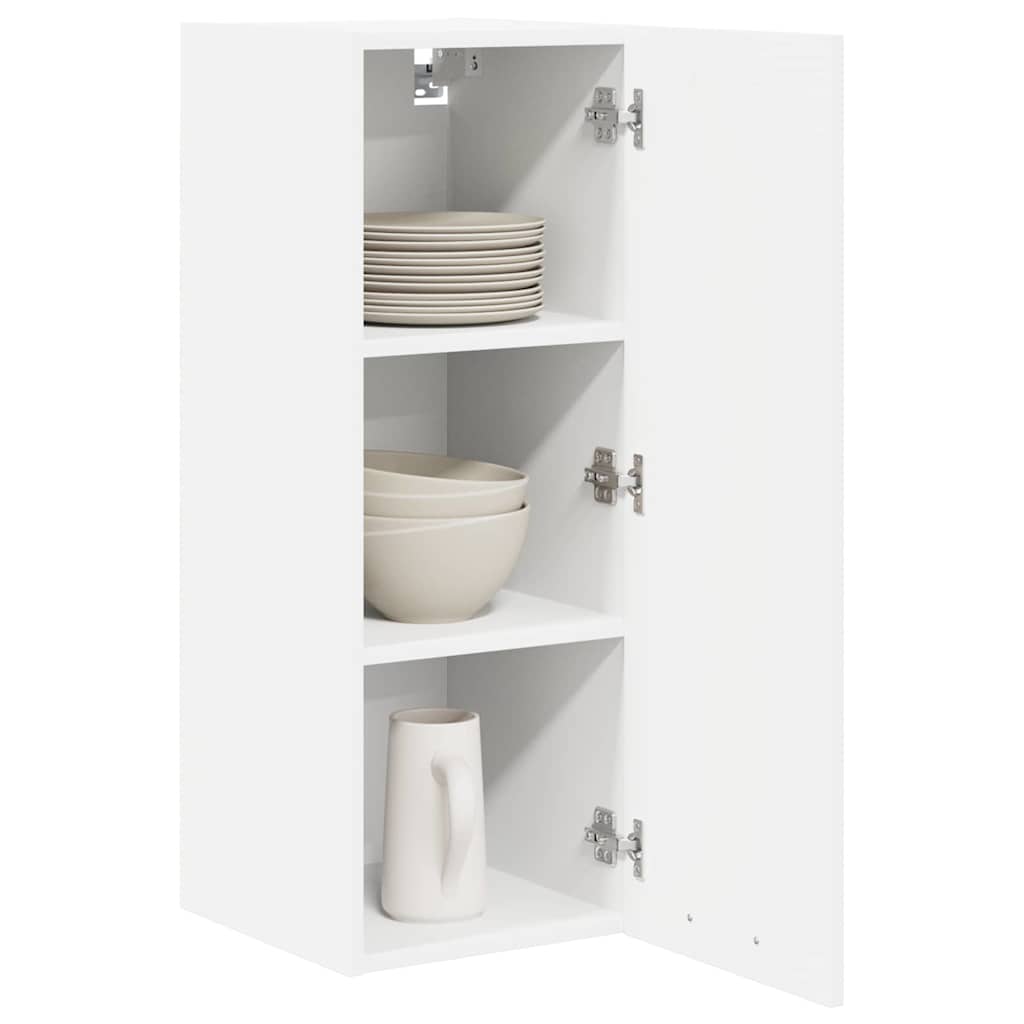 vidaXL Hängeschrank mit Speicher Weiß 30 x 31 x 80 cm Holzwerkstoff