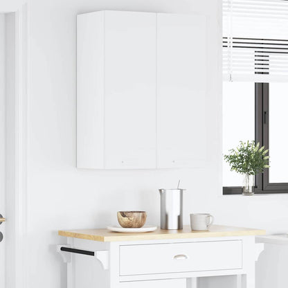 vidaXL Hängeschrank mit Tür 2 pcs Weiß 30 x 31 x 80 cm Holzwerkstoff