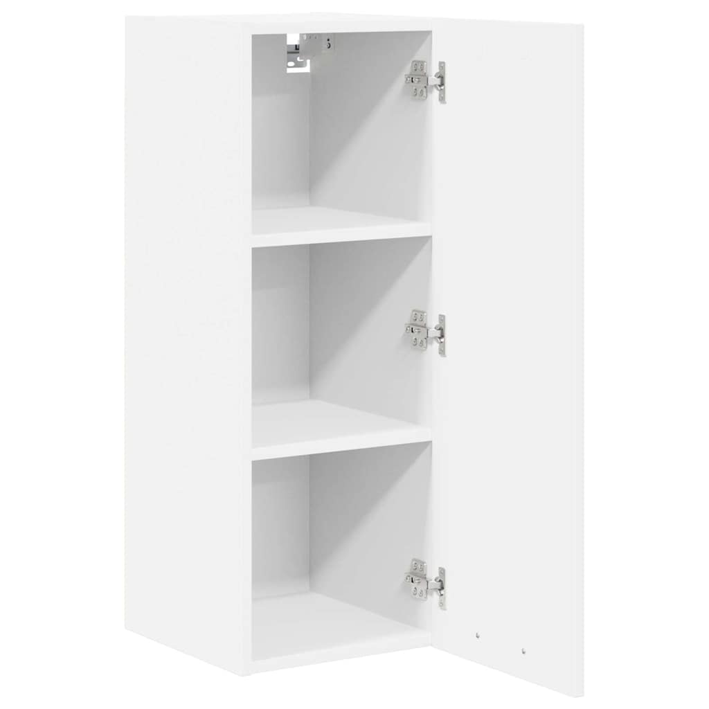 vidaXL Hängeschrank mit Tür 2 pcs Weiß 30 x 31 x 80 cm Holzwerkstoff