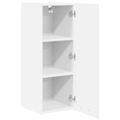vidaXL Hängeschrank mit Tür 2 pcs Weiß 30 x 31 x 80 cm Holzwerkstoff